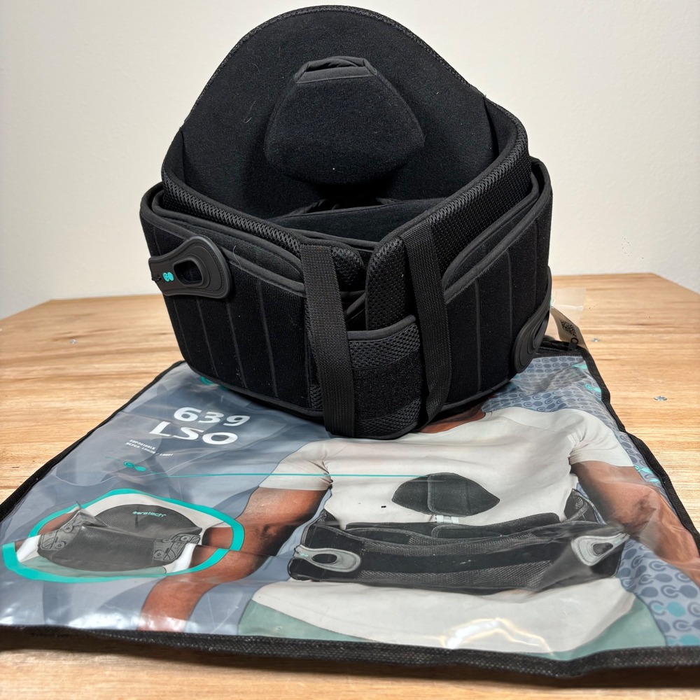 Coretech by Vive Health 639 LSO Back Brace Adjustable Lumbar Support SUP3016BLK